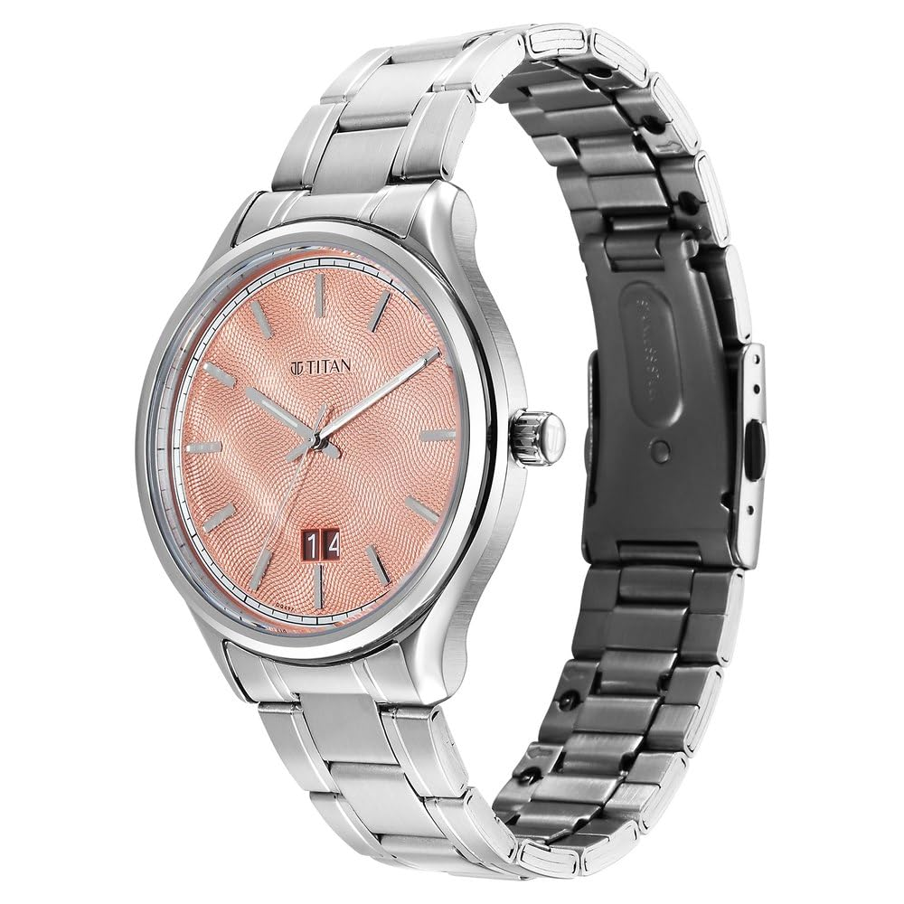Titan Palette of Colours Orange Dial Men's Watch 10033SM04