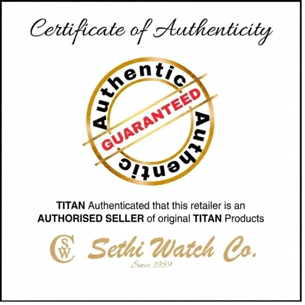 Titan Modern White Dial Wall Clock W0094PA01