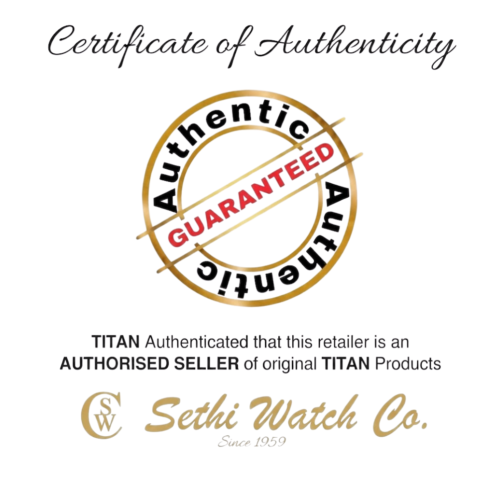 Titan Classique Big Date Silver Dial Dual Tone Stainless Steel Strap Watch for Men 90219KM01