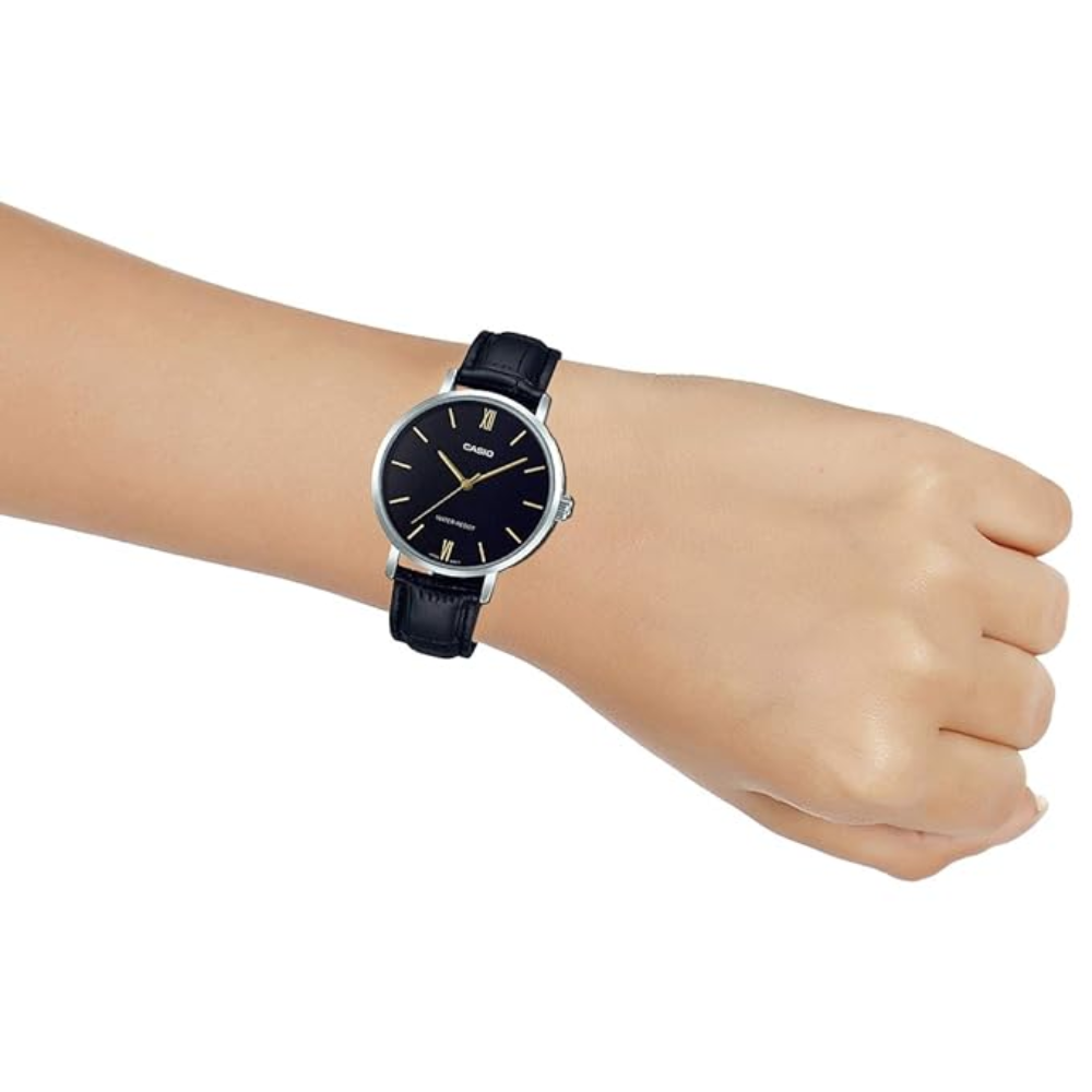 Casio Enticer Black Women Watch A1626 LTP-VT01L-1BUDF