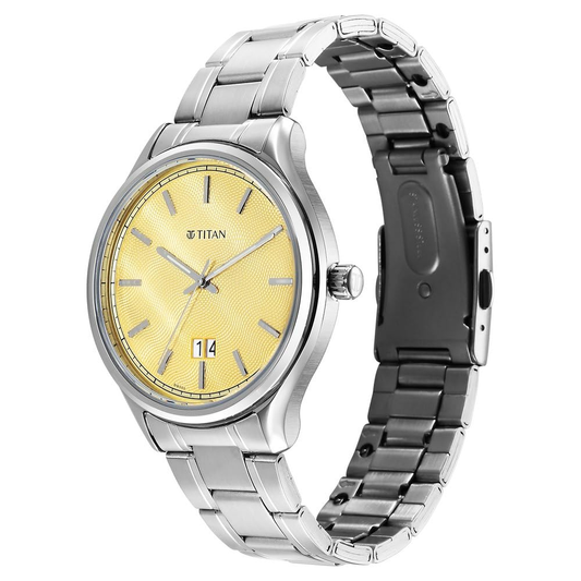 Titan Palette of Colours Yellow Dial Men's Watch 10033SM06