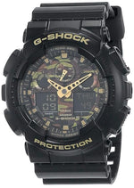 Casio G-Shock Black & Gold Camouflage Men Watch G519 GA-100CF-1A9DR