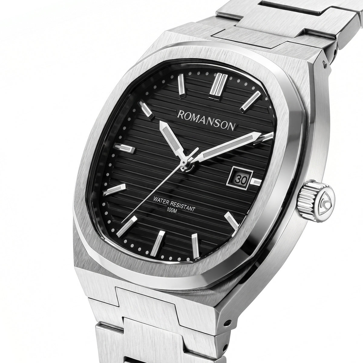 Romanson Classic Silver Unisex Watch TM3BF008MXWBK
