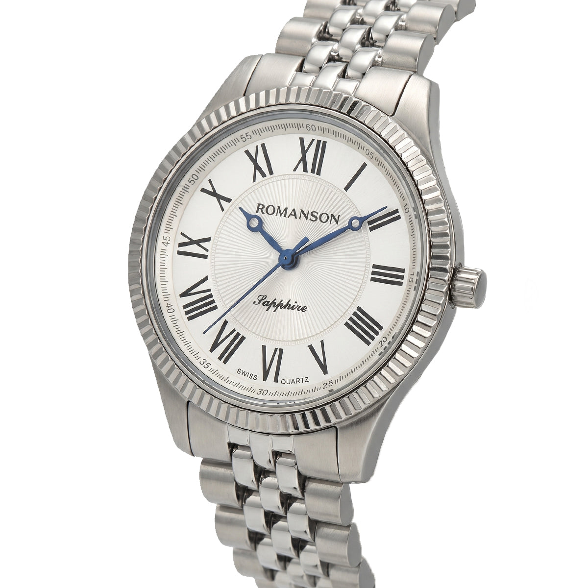 Romanson Silver Silver Men Watch TM3BS190LLWWH