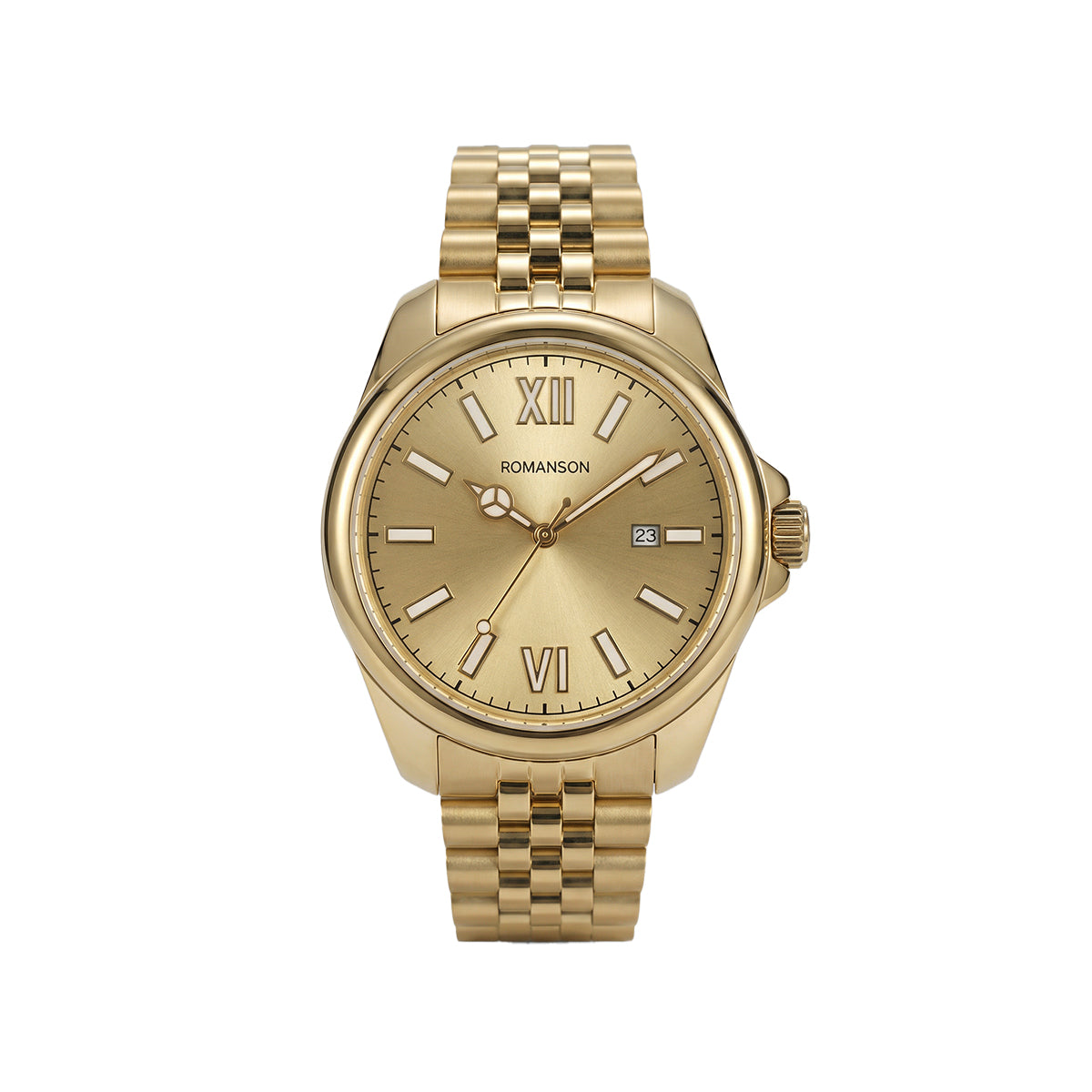 Romanson Classic Gold Men Watch TM6BS202MMGGD