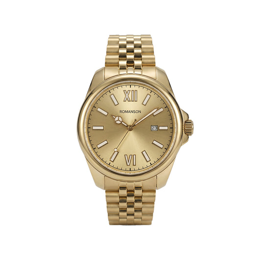 Romanson Classic Gold Men Watch TM6BS202MMGGD