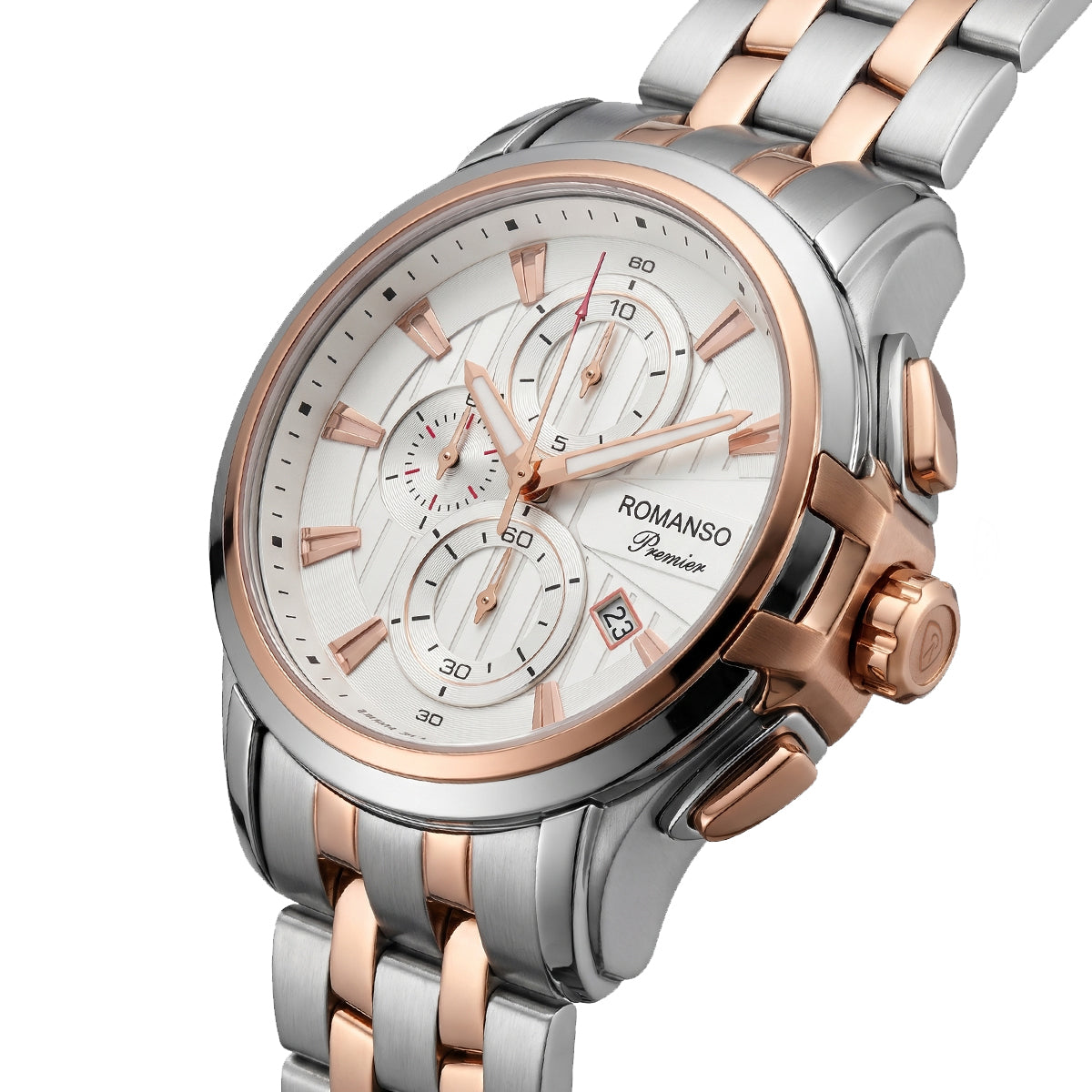 Romanson Classic Silver & Gold Men Watch PA5BF521HMJWH