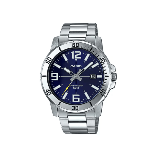 Casio Enticer Blue Dial Mens Watch A1363 - MTP-VD01D-2BV