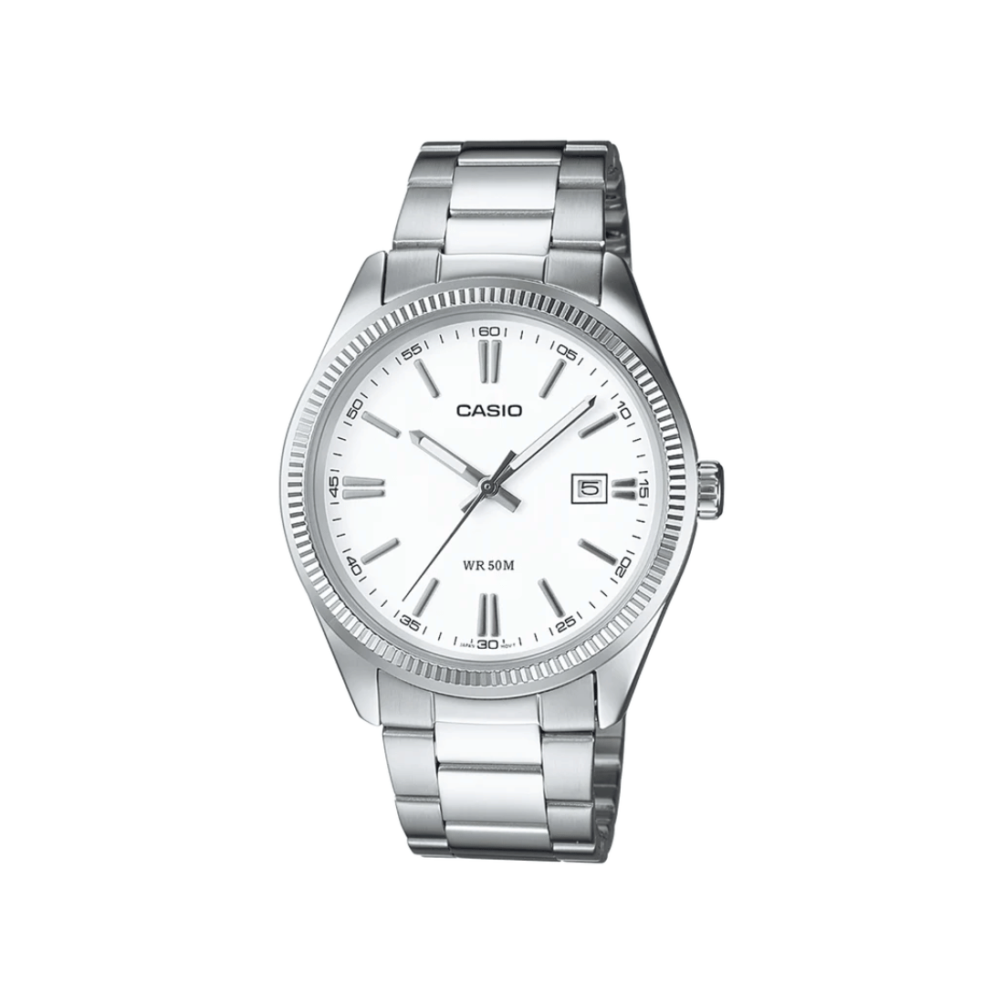 Casio Enticer White Dial Mens Watch A1539 - MTP-1302D-7A1V
