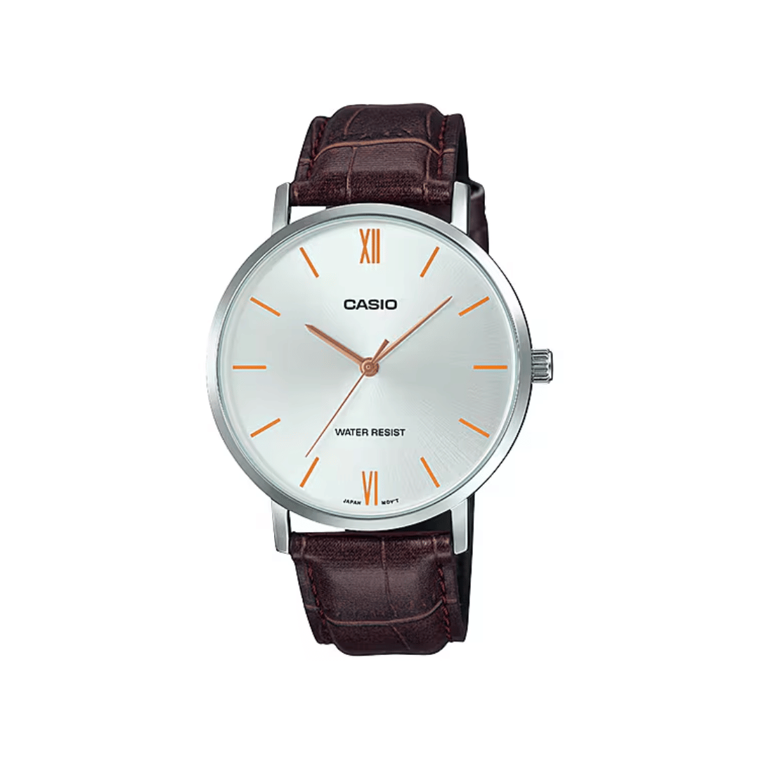Casio Enticer White Dial Mens Watch A1618 - MTP-VT01L-7B2