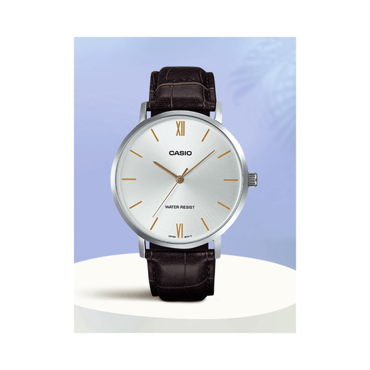 Casio Enticer White Dial Mens Watch A1618 - MTP-VT01L-7B2