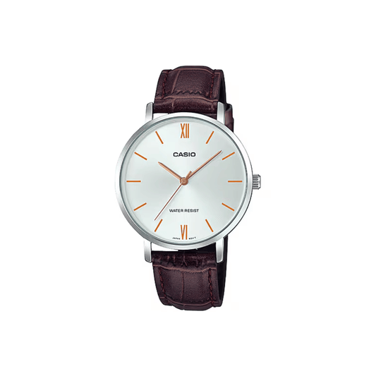 Casio Enticer White Dial Womens Watch A1628 - LTP-VT01L-7B2