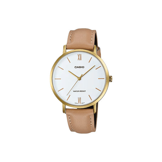 Casio Enticer White Dial Womens Watch A1786 - LTP-VT01GL-7B