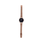 Casio Enticer Black Dial Rose Gold Stainless Steel Womens Watch A1794 - LTP-E412MPG-1A