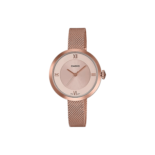 Casio Enticer Rose Gold Womens Watch A1852 - LTP-E154MPG-4A