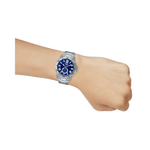 Casio Enticer Blue Dial Steel Mens Watch A2068 - MTP-VD200D-2BUDF
