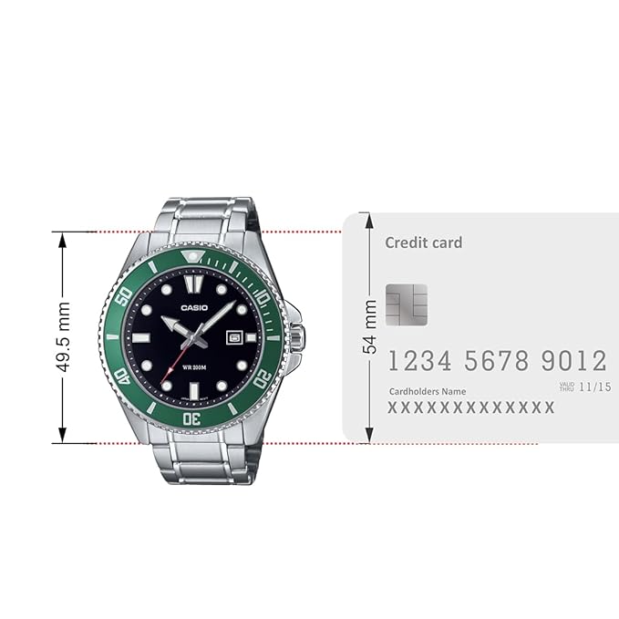 Casio Enticer Men Analog Black Dial Watch – MDV-107D-3AVDF (A2192)