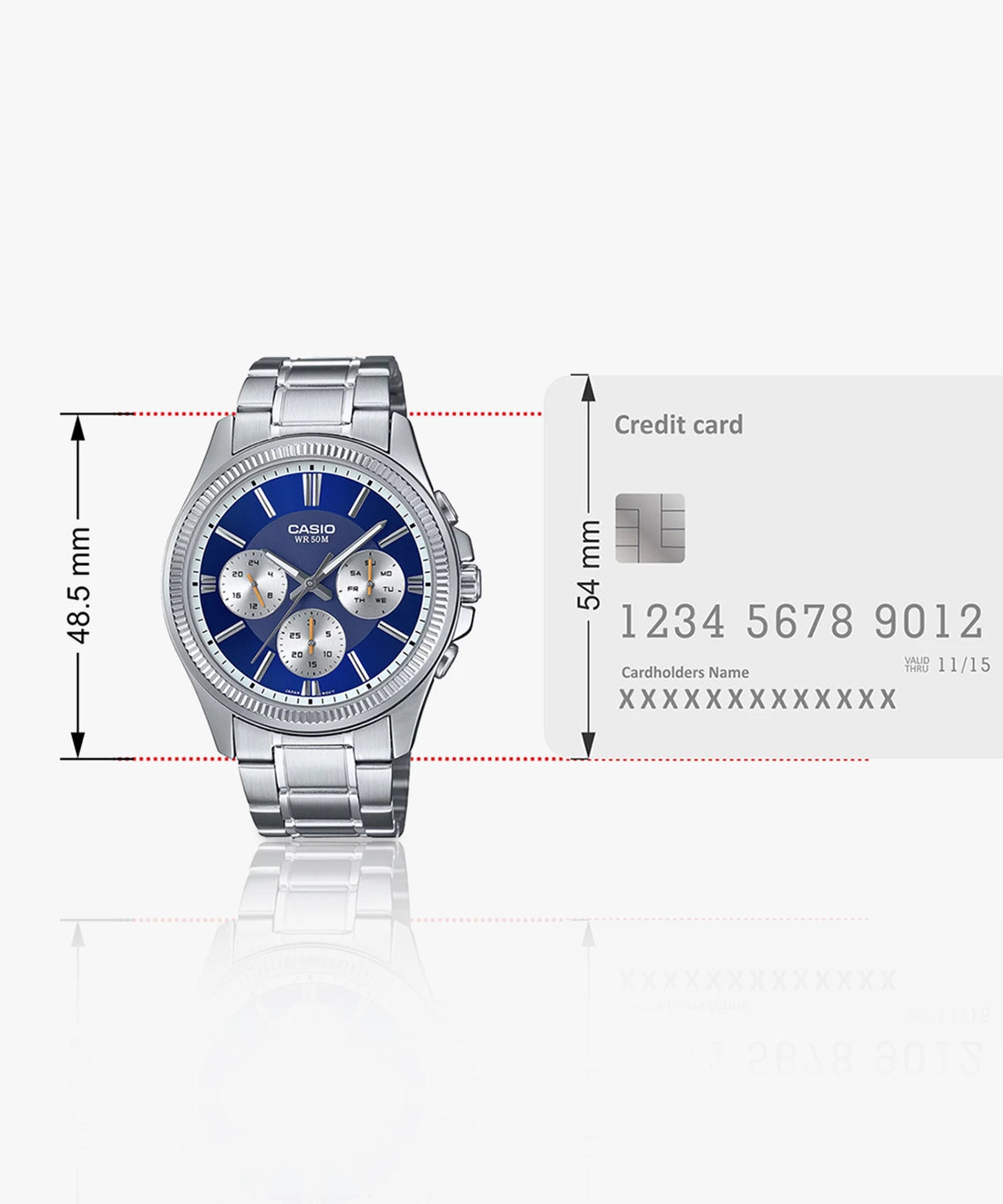 Casio Enticer Blue Men Watch A2228 MTP-1375D-2A1VDF