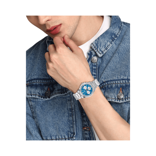 Casio Enticer Multifunction Blue Dial Mens Watch A2229 - MTP-1375D-2A2V