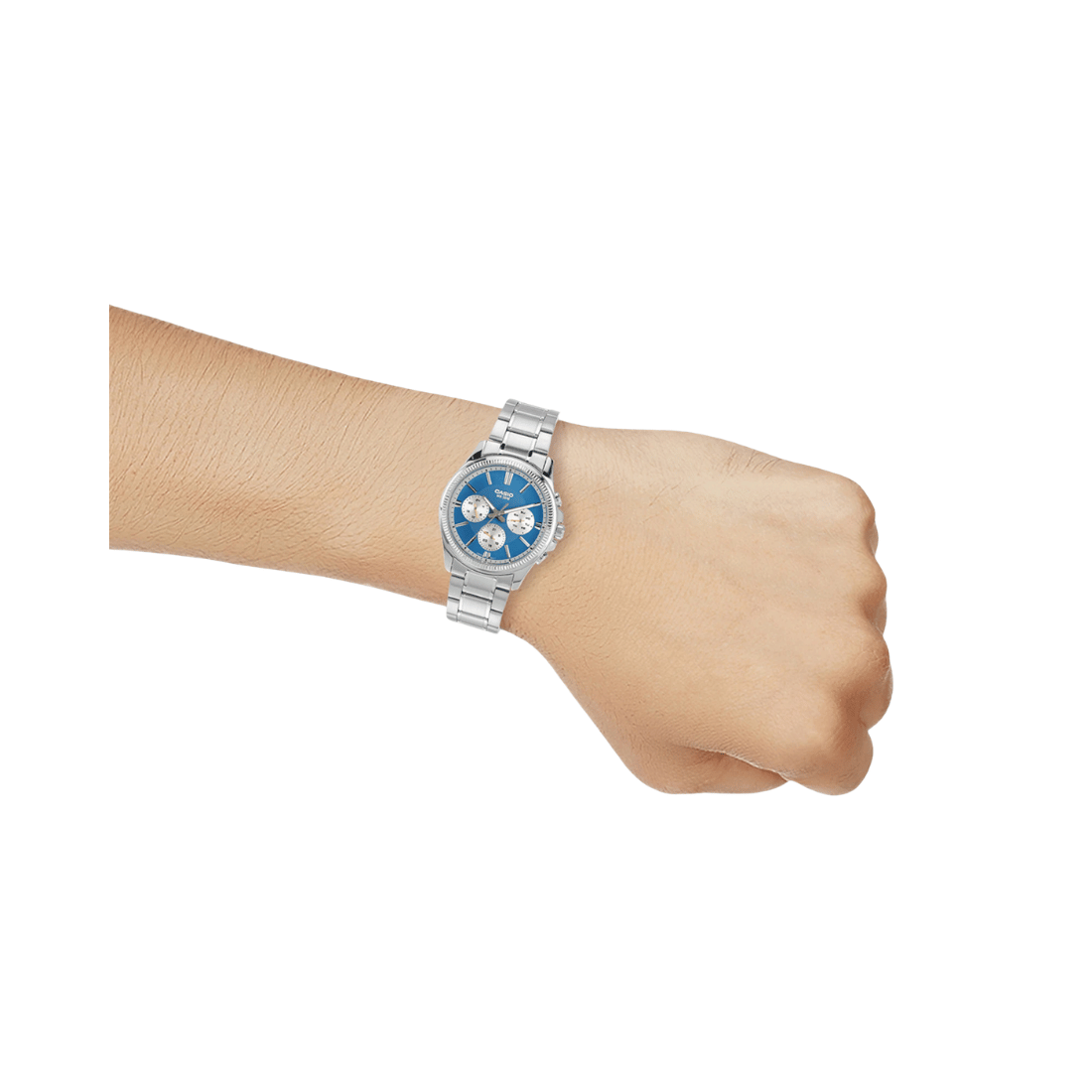 Casio Enticer Multifunction Blue Dial Mens Watch A2229 - MTP-1375D-2A2V