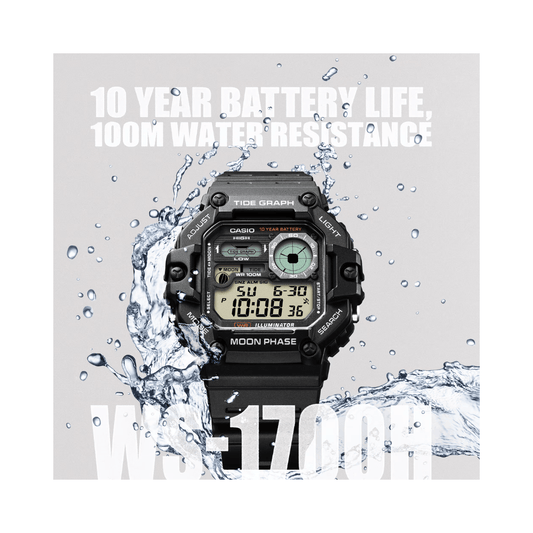 Casio Digital Mens Watch A2247 - WS-1700H-1AV