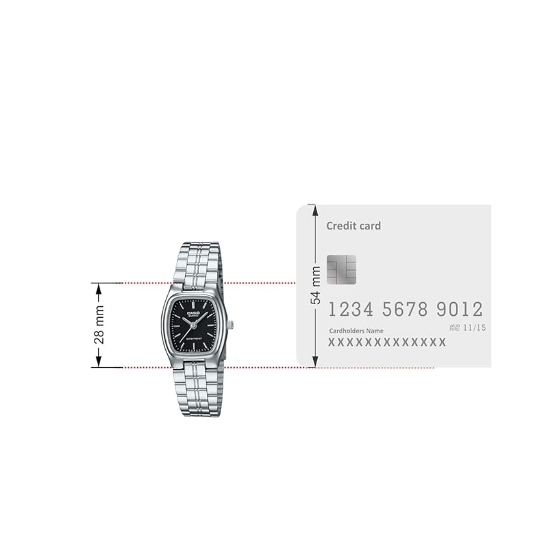 Casio Enticer Black Dial Womens Watch A2270 - LTP-1169D-1AR