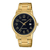 Casio Enticer Gold Black Dial Men Watch A2311 MTP-V002G-1BUDF