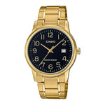 Casio Enticer Gold Black Dial Men Watch A2311 MTP-V002G-1BUDF