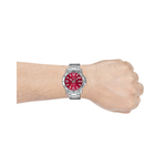 Casio Enticer Red Dial Mens Watch A2338 - MTP-VD01D-4BV