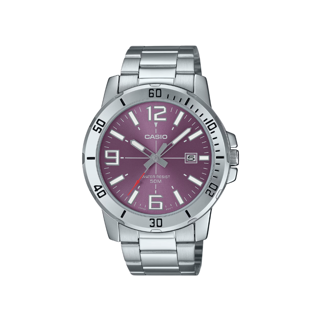 Casio Enticer Purple Dial Men's Watch A2339 - MTP-VD01D-6BV