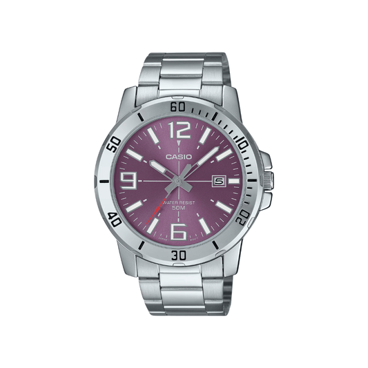 Casio Enticer Purple Dial Men's Watch A2339 - MTP-VD01D-6BV