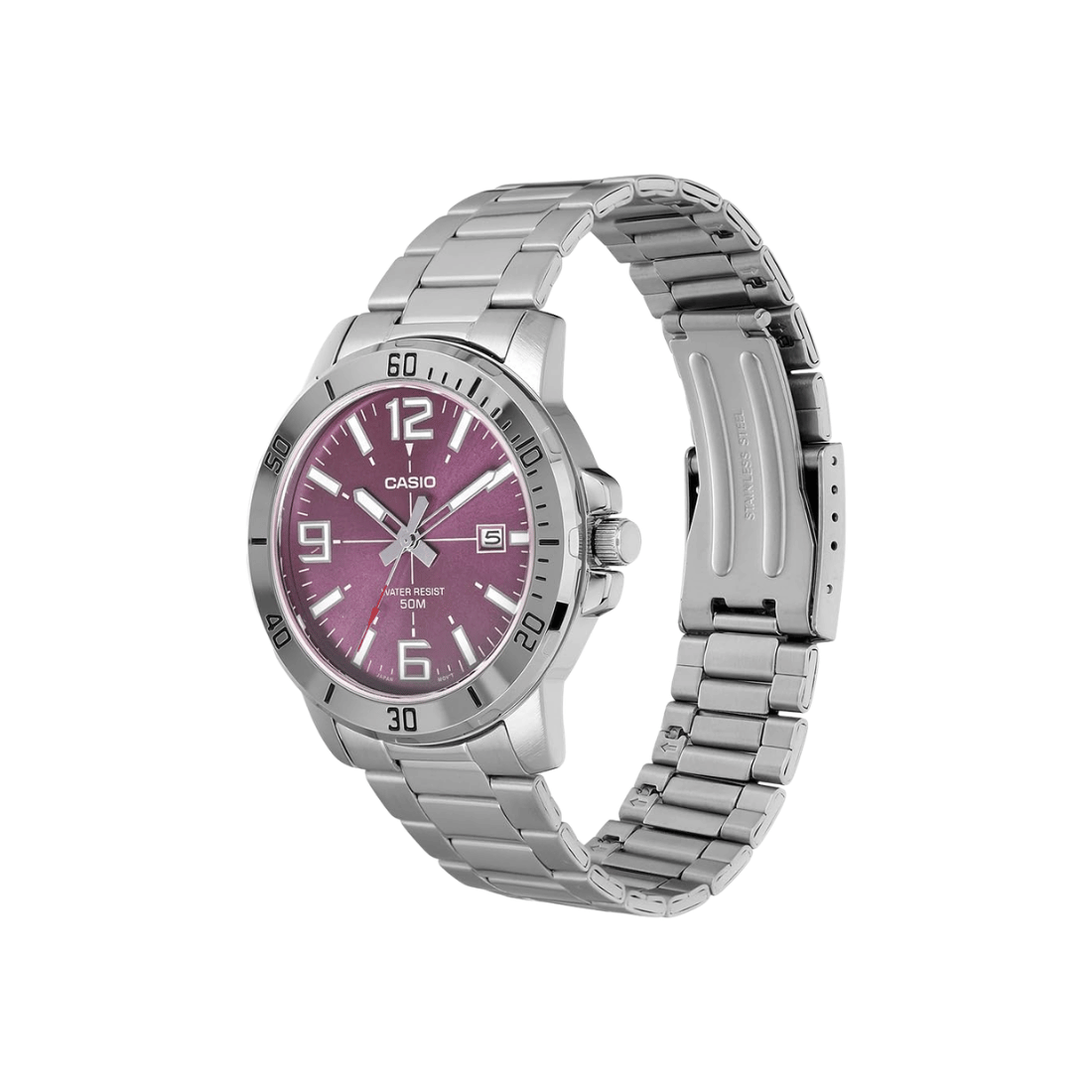 Casio Enticer Purple Dial Men's Watch A2339 - MTP-VD01D-6BV