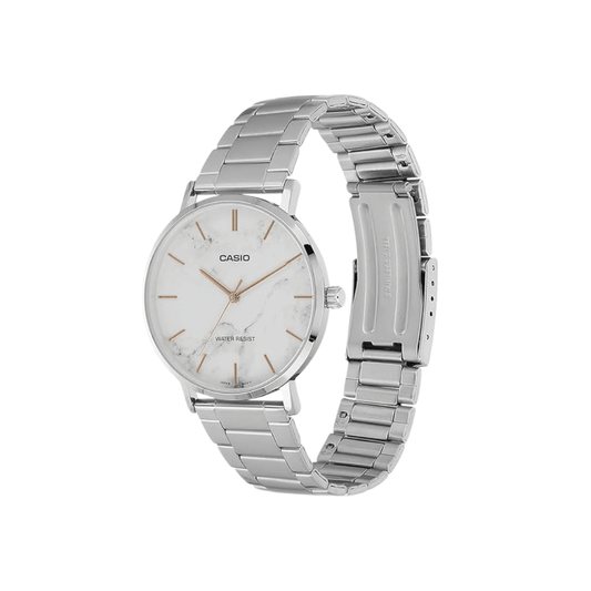 Casio Enticer White Dial Analog Mens Watch A2350 - MTP-VT01DM-7AUDF