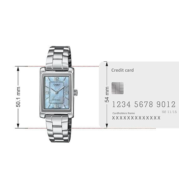Casio Enticer Blue Women Watch A2365 LTP-1234DS-2ADF