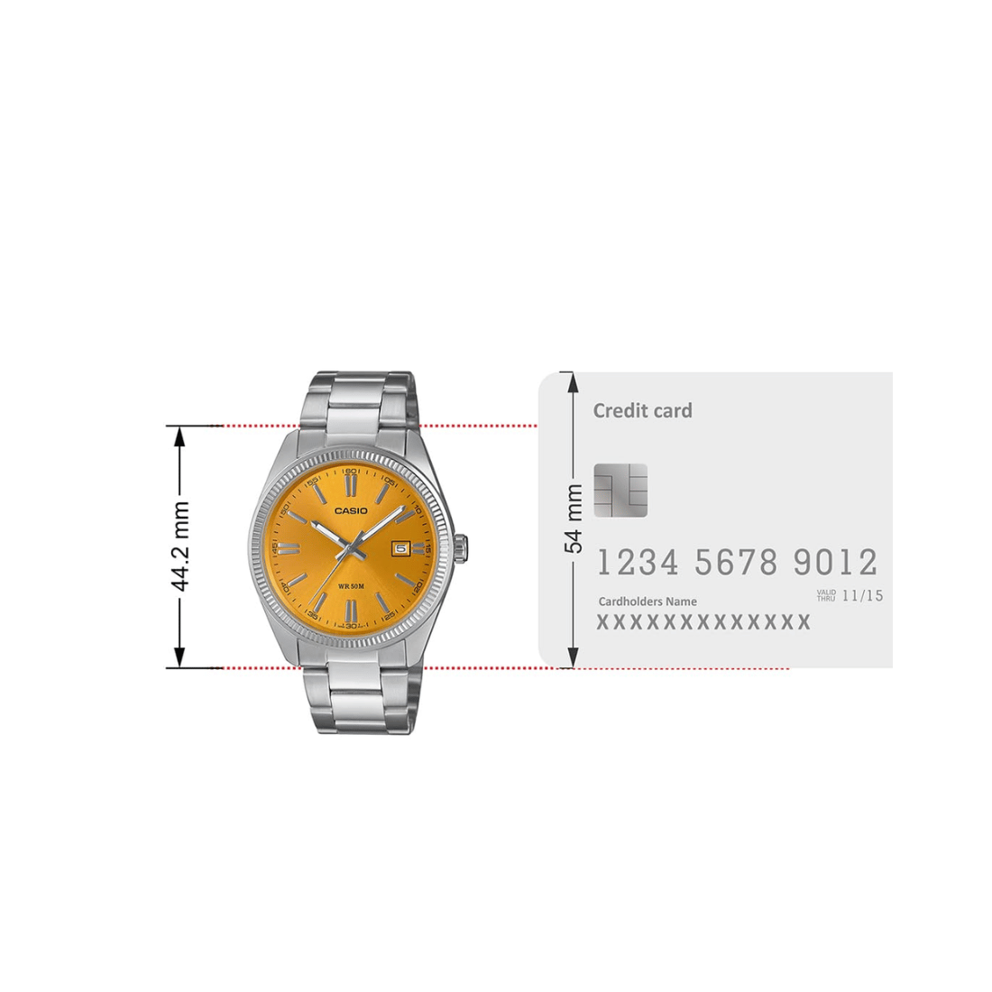 Casio Enticer Golden Dial Mens Watch A2369 - MTP-1302PD-9AV