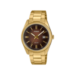 Casio Enticer Brown Dial Men's Watch A2375 MTP-1302PGC-5AV