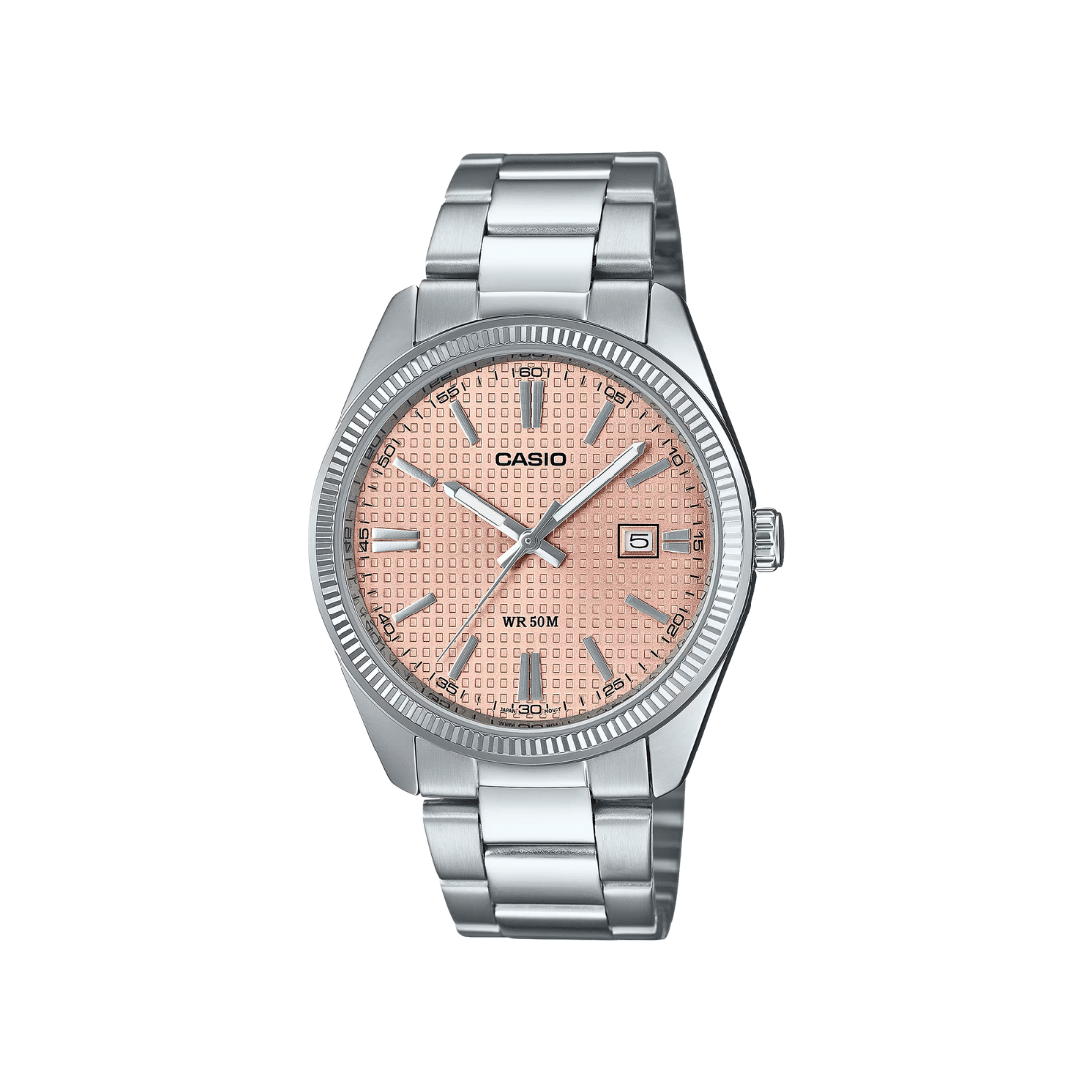 Casio Enticer Peach Dial Mens Watch A2395 - MTP-1302PE-4AV