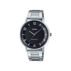 Casio Enticer Black Dial Stainless Steel Mens Watch A2405 - MTP-VT03D-1B