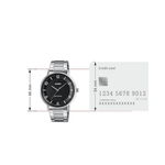 Casio Enticer Black Dial Stainless Steel Mens Watch A2405 - MTP-VT03D-1B