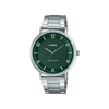 Casio Enticer Green Dial Mens Watch A2406 - MTP-VT03D-3B
