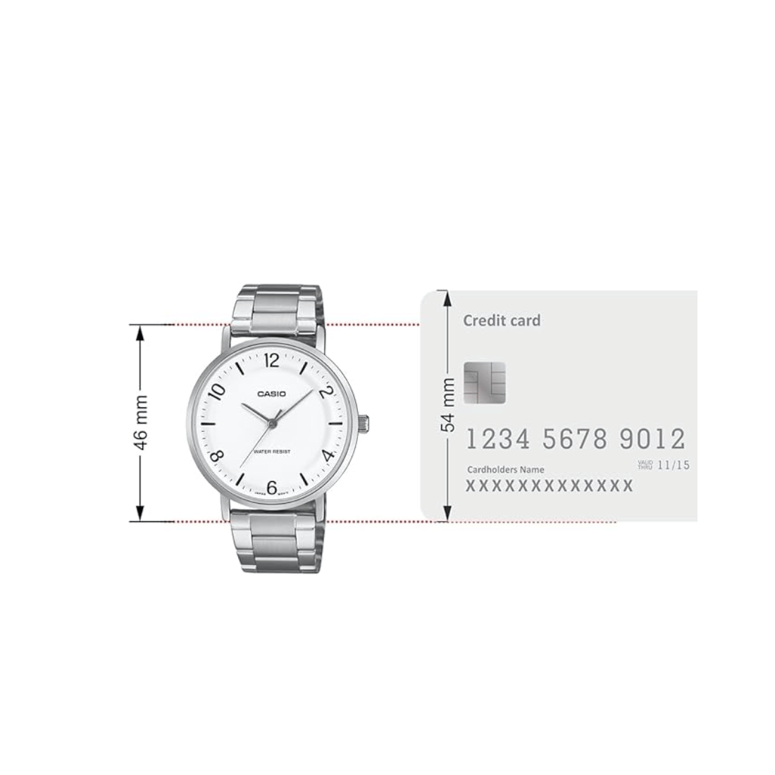 Casio Enticer White Dial Mens Watch A2407 - MTP-VT03D-7B