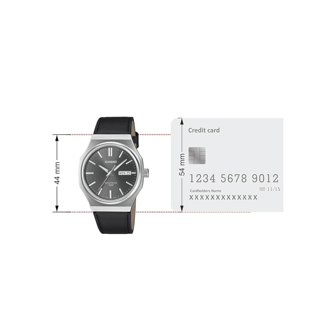 Casio Enticer Grey Dial Mens Watch A2419 - MTP-E735L-8AV