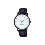 Casio Enticer White Dial Black Case and Strap Womens Watch A2427 - LTP-VT03BL-7B