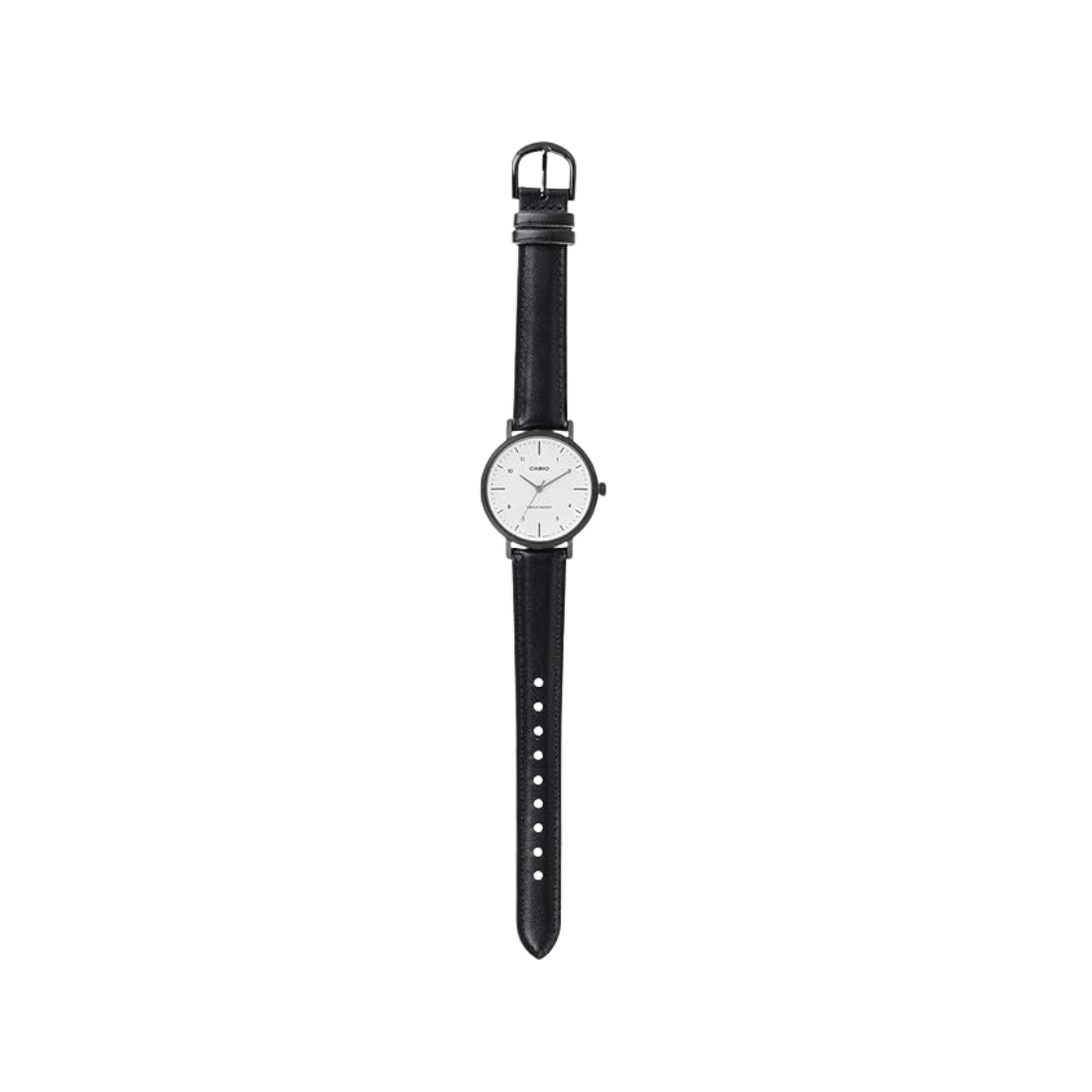 Casio Enticer White Dial Black Case and Strap Womens Watch A2427 - LTP-VT03BL-7B