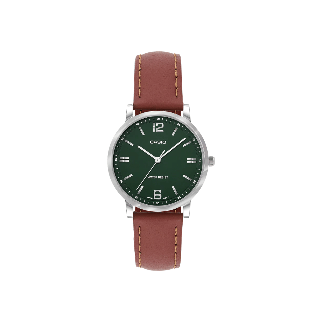 Casio Enticer Green Dial Womens Watch A2447 - LTP-SN5YL-3A