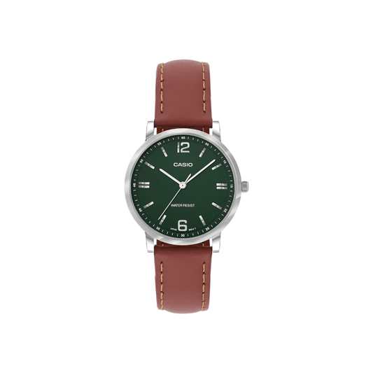 Casio Enticer Green Dial Womens Watch A2447 - LTP-SN5YL-3A