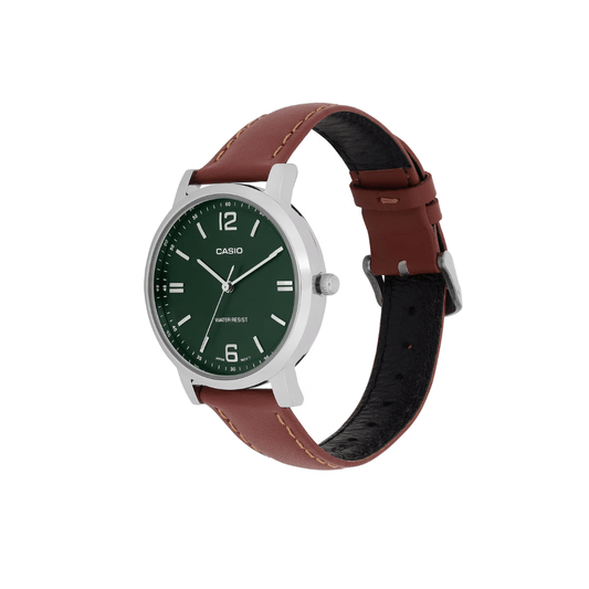 Casio Enticer Green Dial Womens Watch A2447 - LTP-SN5YL-3A