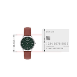 Casio Enticer Green Dial Womens Watch A2447 - LTP-SN5YL-3A
