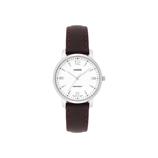 Casio Enticer White Dial Womens Watch A2448 - LTP-SN5YL-7A