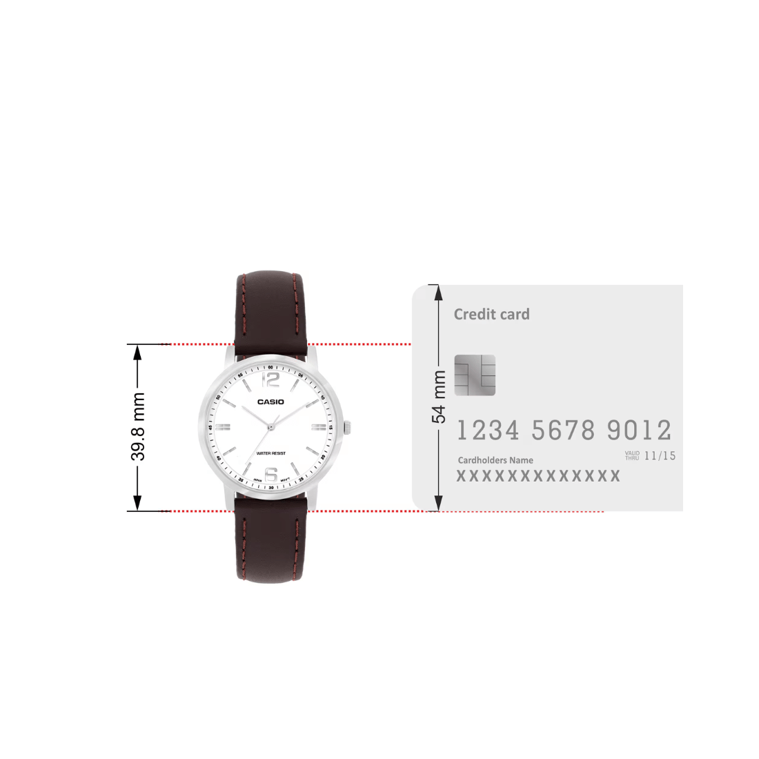 Casio Enticer White Dial Womens Watch A2448 - LTP-SN5YL-7A